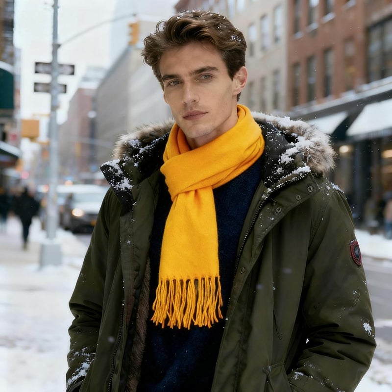 vimate Plaid Scarf for Men Women Super Soft Classic Tartan Checkered Neck Scarves - Image 4